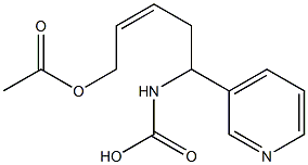 (3Z)-5-(Acetyloxy)-1-Pyridin-3-ylpent-3-Enylcarbamic Acid|