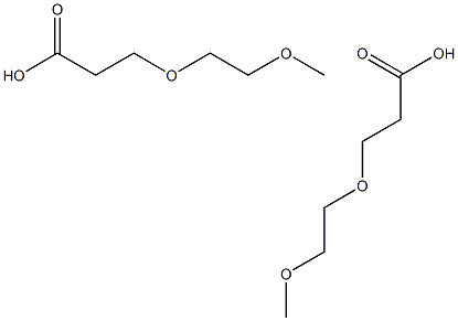 3-(2-Methoxyethoxy)propanoic acid, 4,7-Dioxa-octanoic acid,,结构式
