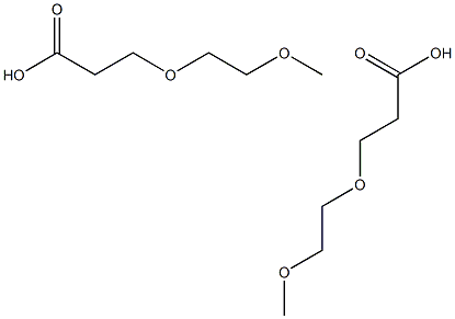 3-(2-Methoxyethoxy)propanoic acid, 4,7-Dioxa-octanoic acid Struktur