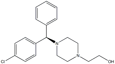 2-{4-[(R)-(4-CHLOROPHENYL)(PHENYL)METHYL]PIPERAZIN-1-YL}ETHANOL Structure