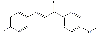 (E)-3-(4-fluorophenyl)-1-(4-methoxyphenyl)prop-2-en-1-one,,结构式