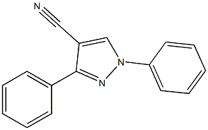 1,3-diphenyl-1H-pyrazole-4-carbonitrile Structure