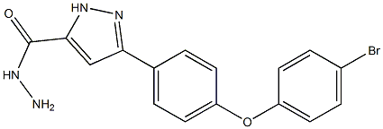 3-(4-(4-bromophenoxy)phenyl)-1H-pyrazole-5-carbohydrazide Structure