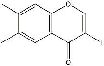 3-iodo-6,7-dimethyl-4H-chromen-4-one,,结构式