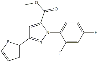 methyl 1-(2,4-difluorophenyl)-3-(thiophen-2-yl)-1H-pyrazole-5-carboxylate