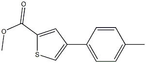 methyl 4-p-tolylthiophene-2-carboxylate Struktur