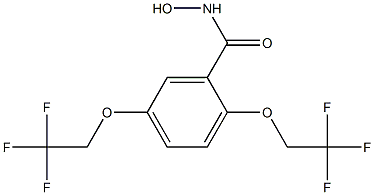 N-hydroxy-2,5-bis(2,2,2-trifluoroethoxy)benzenecarboyjimide 化学構造式