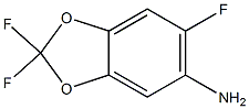 5-AMINO-6-FLUORO-2,2-DIFLUORO-1,3-BENZODIOXOLE 化学構造式