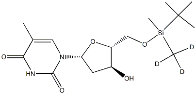 5'-O-tert-Butyldimethylsilyl-D3-thymidine Structure