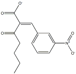 2-METHYLETHYL-2-(3-NITROBENZYLIDENE)ACETOACETATE Structure