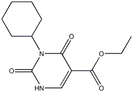 3-CYCLOHEXYL-5-CARBETHOXYURACIL,,结构式