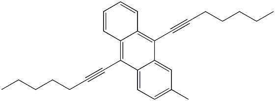 9,10-DIHEPT-1-YNYL-2-METHYLANTHRACENE,,结构式