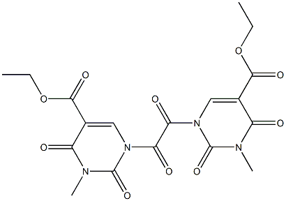 N,N''-OXALYLBIS(3-METHYL-5-CARBETHOXYURACIL) Struktur