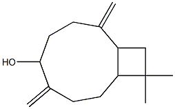 11,11-dimethyl-4,8-dimethylidene-bicyclo[7.2.0]undecan-5-ol,,结构式
