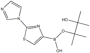 2-(IMIDAZOL-1-YL)THIAZOLE-4-BORONIC ACID PINACOL ESTER Structure