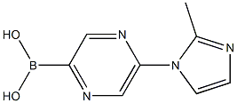 5-(2-METHYLIMIDAZOL-1-YL)PYRAZINE-2-BORONIC ACID,,结构式