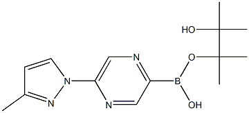 5-(3-METHYL-1H-PYRAZOL-1-YL)PYRAZINE-2-BORONIC ACID PINACOL ESTER Structure