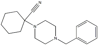 1-(4-BENZYLPIPERAZIN-1-YL)CYCLOHEXANECARBONITRILE Structure