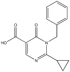 1-BENZYL-2-CYCLOPROPYL-6-OXO-1,6-DIHYDROPYRIMIDINE-5-CARBOXYLIC ACID