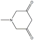 1-METHYLPIPERIDINE-3,5-DIONE Struktur