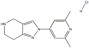 2-(2,6-DIMETHYLPYRIDIN-4-YL)-4,5,6,7-TETRAHYDRO-2H-PYRAZOLO[4,3-C]PYRIDINE HYDROCHLORIDE Struktur