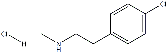 2-(4-CHLOROPHENYL)-N-METHYLETHANAMINE HYDROCHLORIDE 化学構造式