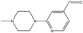2-(4-METHYLPIPERAZIN-1-YL)ISONICOTINALDEHYDE,,结构式
