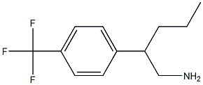 2-[4-(TRIFLUOROMETHYL)PHENYL]PENTAN-1-AMINE 结构式