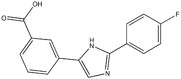 3-[2-(4-FLUOROPHENYL)-1H-IMIDAZOL-5-YL]BENZOIC ACID