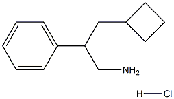 3-CYCLOBUTYL-2-PHENYLPROPAN-1-AMINE HYDROCHLORIDE Struktur