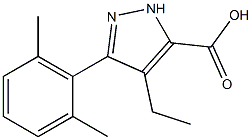 5-(2,6-DIMETHYL-PHENYL)-4-ETHYL-2H-PYRAZOLE-3-CARBOXYLIC ACID Structure