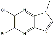 5-BROMO-6-CHLORO-1-METHYL-1H-IMIDAZO[4,5-B]PYRAZINE,,结构式
