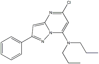 5-CHLORO-2-PHENYL-N,N-DIPROPYLPYRAZOLO[1,5-A]PYRIMIDIN-7-AMINE Structure