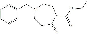 ETHYL 1-BENZYL-5-OXOAZEPANE-4-CARBOXYLATE 化学構造式