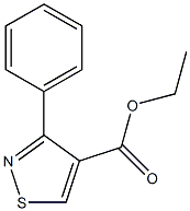 ETHYL 3-PHENYLISOTHIAZOLE-4-CARBOXYLATE,,结构式