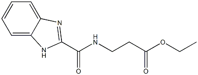 ETHYL N-(1H-BENZIMIDAZOL-2-YLCARBONYL)-BETA-ALANINATE Structure