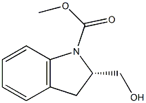 METHYL 2-(S)-(HYDROXYMETHYL)INDOLINE-1-CARBOXYLATE Struktur