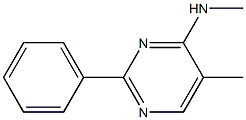 N,5-DIMETHYL-2-PHENYLPYRIMIDIN-4-AMINE,,结构式