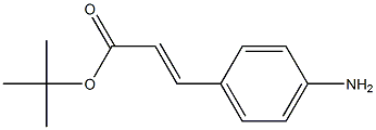 TERT-BUTYL (2E)-3-(4-AMINOPHENYL)ACRYLATE 结构式