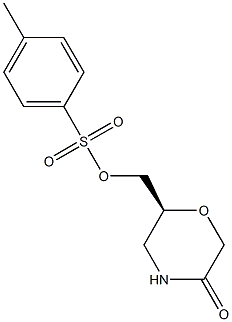 TOLUENE-4-SULFONIC ACID 5-OXO-MORPHOLIN-2-YL-(S)-METHYL ESTER 结构式