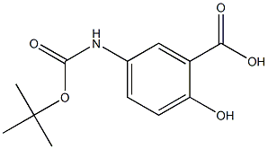 Boc-5-Amino Salicylic Acid,,结构式