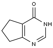 4H-Cyclopentapyrimidin-4-one, 3,5,6,7-tetrahydro 结构式