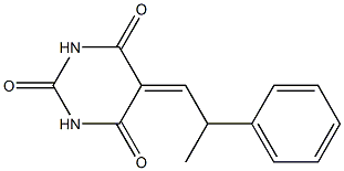 5-(2-phenylpropylidene)hexahydropyrimidine-2,4,6-trione,,结构式