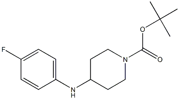 tert-butyl 4-(4-fluoroanilino)tetrahydro-1(2H)-pyridinecarboxylate Struktur