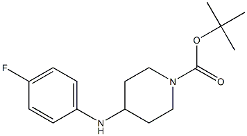 tert-butyl 4-(4-fluoroanilino)tetrahydro-1(2H)-pyridinecarboxylate Structure