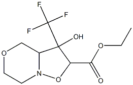 ethyl 3-hydroxy-3-(trifluoromethyl)hexahydroisoxazolo[3,2-c][1,4]oxazine-2-carboxylate Struktur