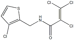 N1-[(3-chloro-2-thienyl)methyl]-2,3,3-trichloroacrylamide,,结构式