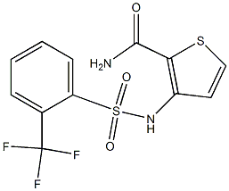 3-({[2-(trifluoromethyl)phenyl]sulfonyl}amino)thiophene-2-carboxamide|