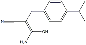 3-amino-3-hydroxy-2-(4-isopropylbenzyl)acrylonitrile Structure