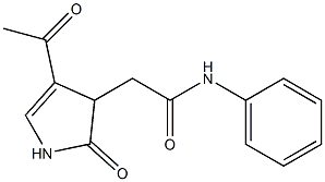 N1-phenyl-2-(4-acetyl-2-oxo-2,3-dihydro-1H-pyrrol-3-yl)acetamide Structure